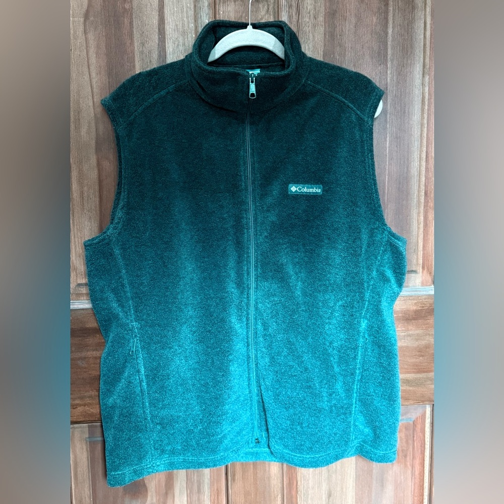 COLUMBIA‎ Men's Black Fleece Vest Size L